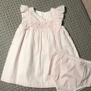 Edgehill Collection light pink Smocked Dress NWOT